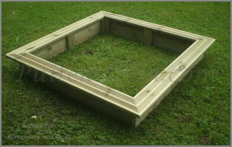 Liivakast 1,2 x 1,2 m laia servaga